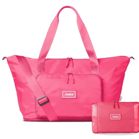 NWT Foldie Travel Tote - Pink - Picture 1 of 9
